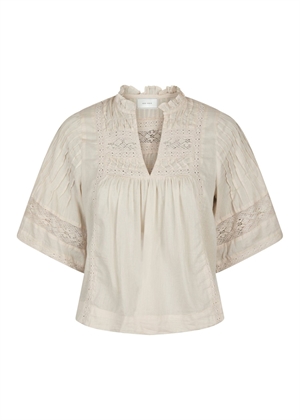 Siama s voile bluse Ivory Neo Noir 